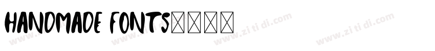 Handmade Fonts字体转换